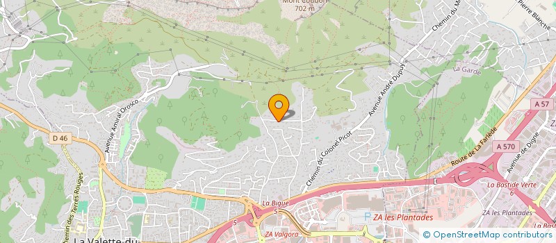 localisation de l'entreprise PHARMAVAL à LA VALETTE-DU-VAR