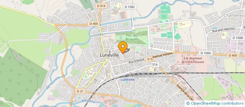 localisation de l'entreprise PHARMETHIC à LUNEVILLE