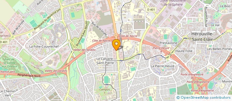 localisation de l'entreprise PHARMEXPLORER à CAEN