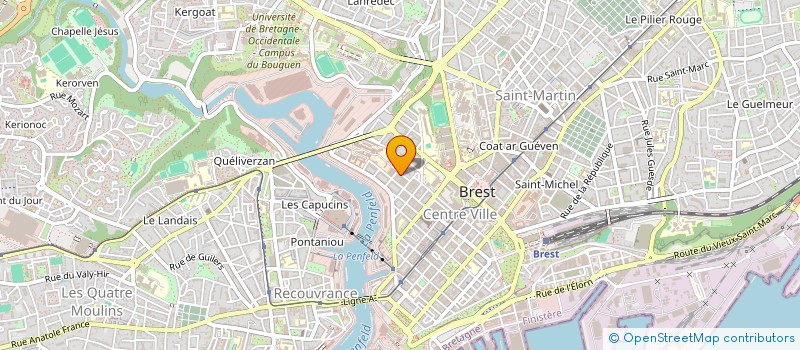 localisation de l'entreprise PHARMHOUEST à BREST