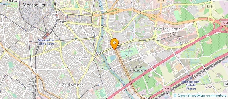 localisation de l'entreprise PHARMIA à MONTPELLIER