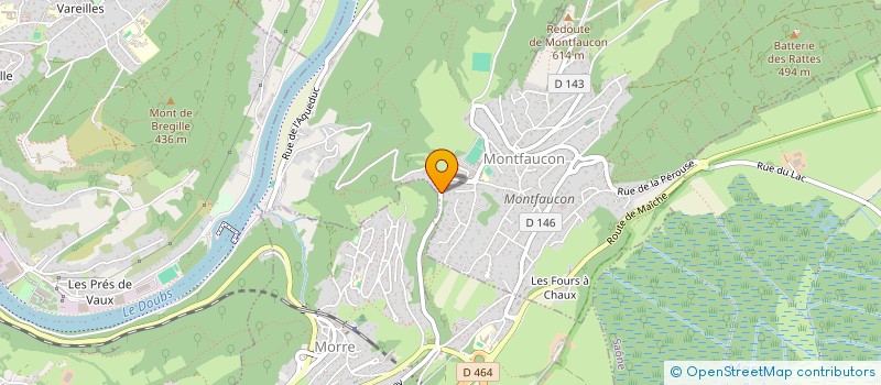 localisation de l'entreprise PHARMILLE BELOT  MONTFAUCON