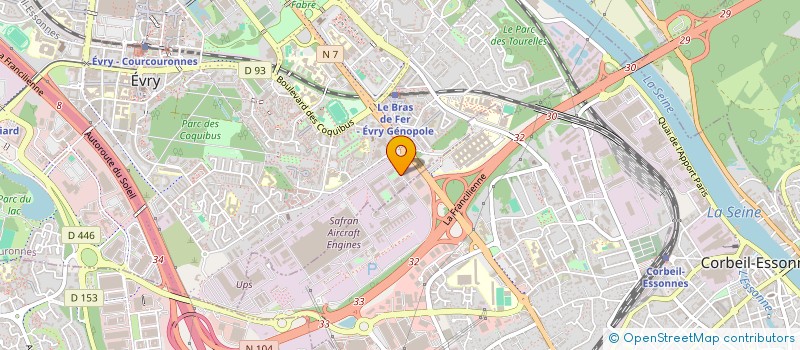 localisation de l'entreprise PHARMING FRANCE SAS  EVRY-COURCOURONNES