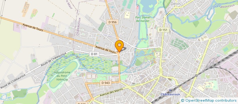 localisation de l'entreprise PHARMINIMAL Q7 à CHATEAUROUX