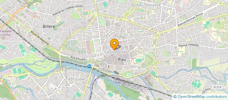 localisation de l'entreprise PHARMOTEL INVESTISSEMENT à PAU