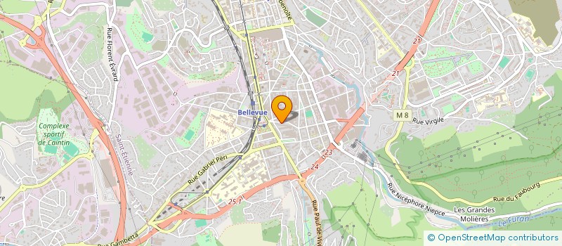 localisation de l'entreprise PHARO PROMOTION  SAINT-ETIENNE