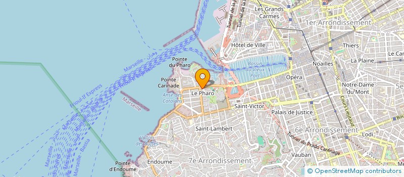 localisation de l'entreprise PHARO PROMOTION à MARSEILLE