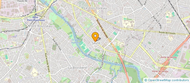 localisation de l'entreprise PHARODE à NANTES