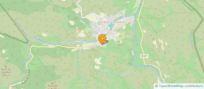 localisation de l'entreprise PHAROS  DURBAN-CORBIERES