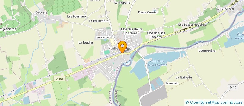 localisation de l'entreprise PHARTMACO à LA CHARTRE SUR LE LOIR