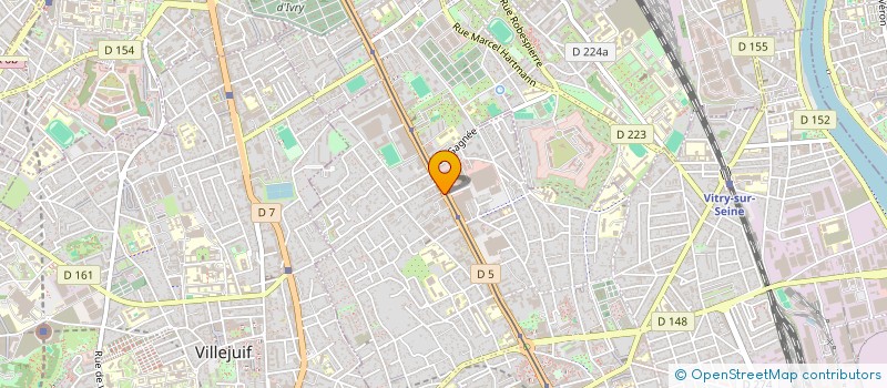 localisation de l'entreprise PHARTOUT PARIS  VITRY-SUR-SEINE