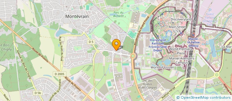 localisation de l'entreprise PHASAM  MONTEVRAIN