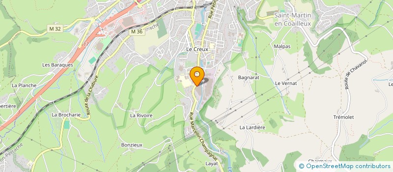 localisation de l'entreprise PHASE 2 à SAINT-CHAMOND