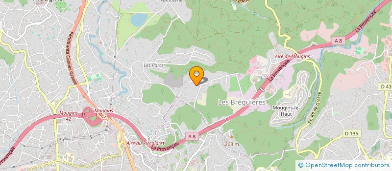 localisation de l'entreprise PHASE 2 à MOUGINS