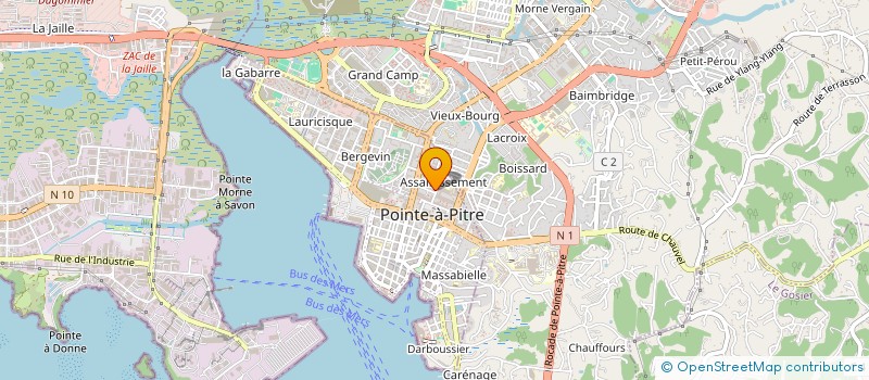 localisation de l'entreprise PHASE CONCEPT  POINTE A PITRE