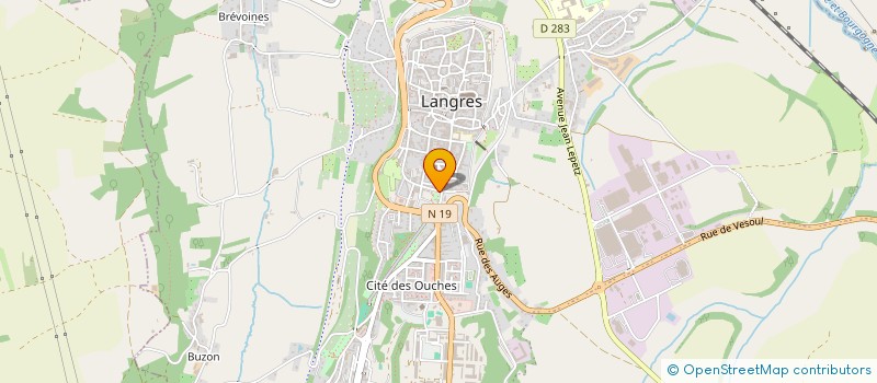 localisation de l'entreprise PHASE III à LANGRES