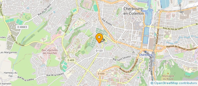 localisation de l'entreprise PHASE' IMPACT  CHERBOURG-EN-COTENTIN