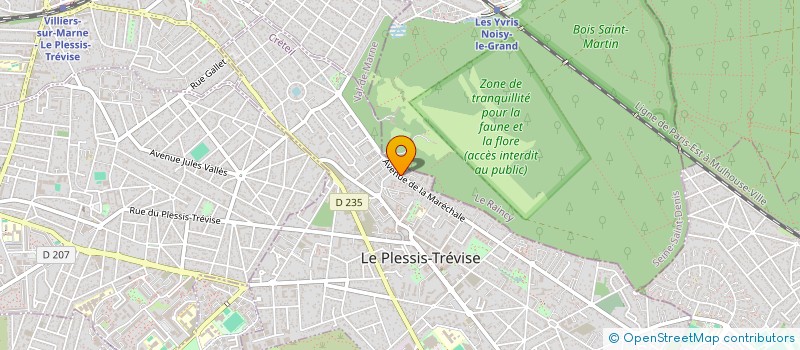 localisation de l'entreprise PHASTER1  LE PLESSIS-TREVISE