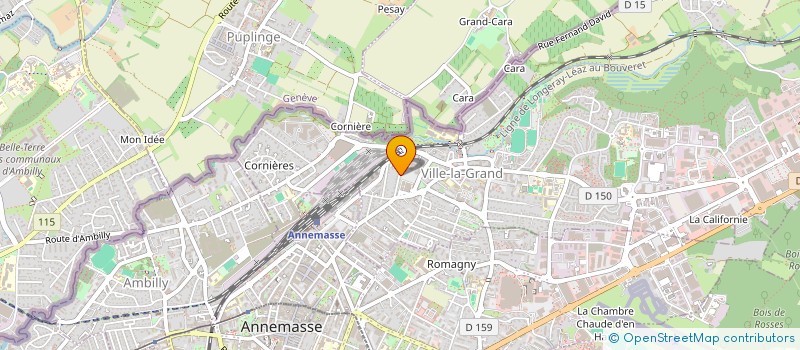 localisation de l'entreprise PHAVER  VILLE-LA-GRAND