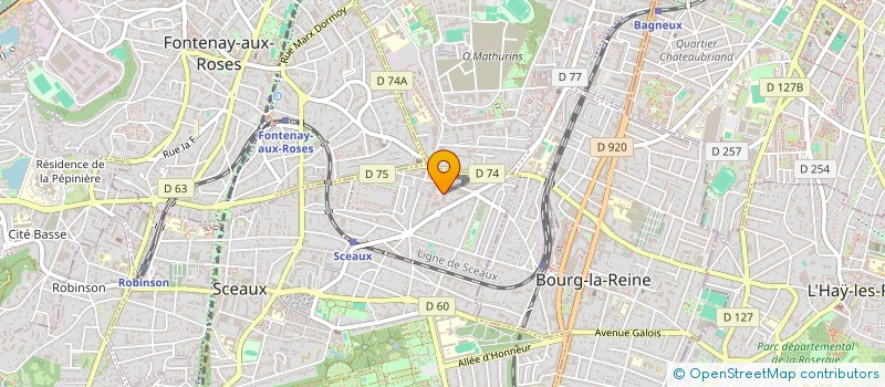 localisation de l'entreprise PHAZ ELECTRICITE à SCEAUX