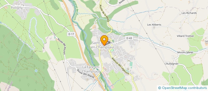 localisation de l'entreprise PHB 21 à SAINT-BONNET-EN-CHAMPSAUR