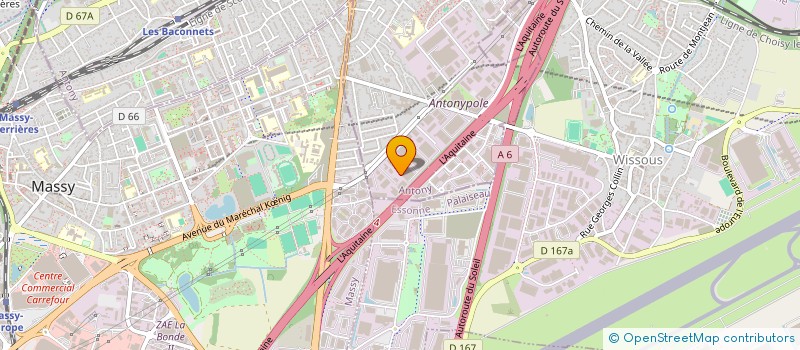 localisation de l'entreprise PHB à ANTONY