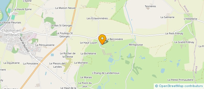 localisation de l'entreprise PHB à CHATILLON-EN-VENDELAIS