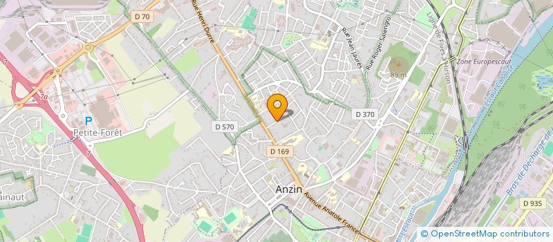 localisation de l'entreprise PHB AUTOMOBILES  ANZIN