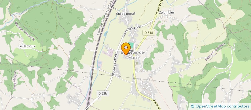 localisation de l'entreprise PHB COMMERCIALISATION NEGOCE  BEAUVOIR-DE-MARC