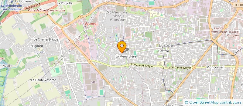 localisation de l'entreprise PHB GESTION LOCATIVE à SAINT-CYR-SUR-LOIRE