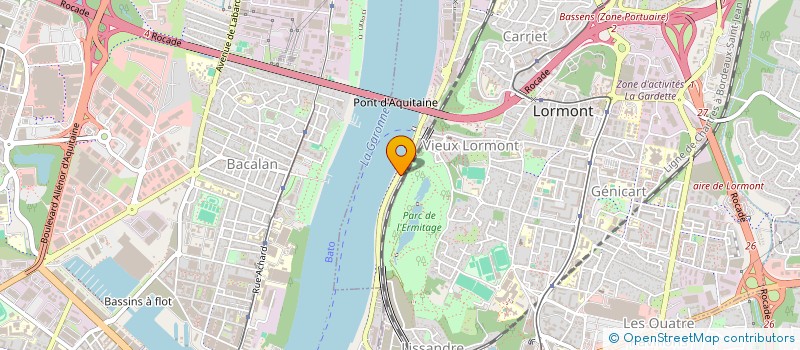 localisation de l'entreprise PHB HOLDING à BORDEAUX