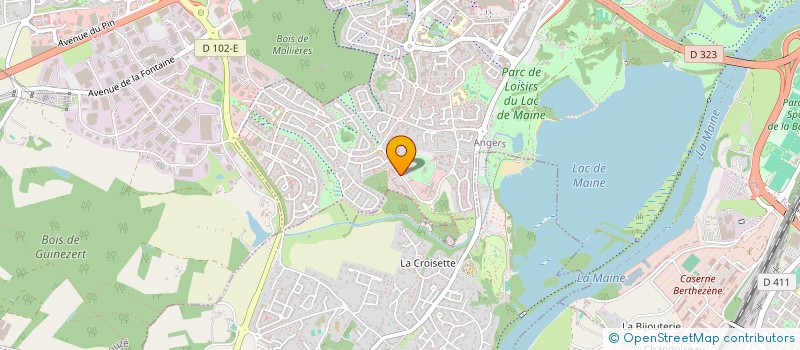 localisation de l'entreprise PHB IMMOBILIER à ANGERS