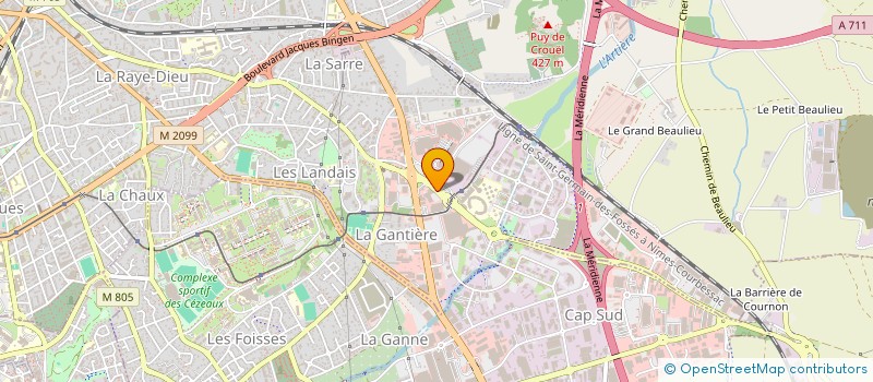 localisation de l'entreprise PHC à CLERMONT-FERRAND