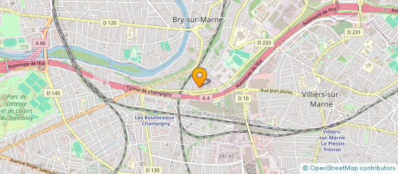 localisation de l'entreprise PHC à CHAMPIGNY-SUR-MARNE