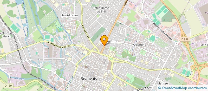 localisation de l'entreprise PHCB  BEAUVAIS