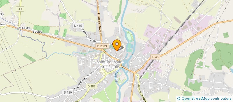 localisation de l'entreprise PHD DIFFUSION à SAINT-POURCAIN-SUR-SIOULE