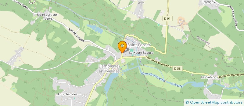 localisation de l'entreprise PHD DISTRIBUTION  DAMPIERRE EN YVELINES