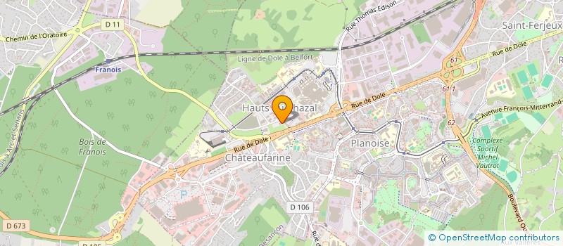 localisation de l'entreprise PHD HOLDING à BESANCON