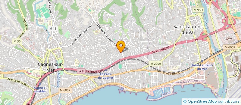 localisation de l'entreprise PHD HOLDING  CAGNES-SUR-MER