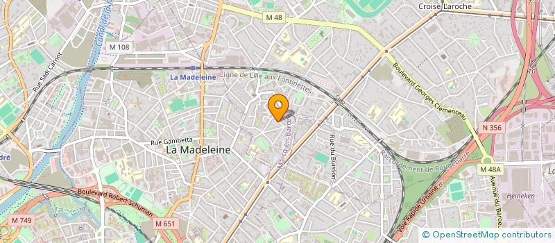 localisation de l'entreprise PHD IMMO à LA MADELEINE