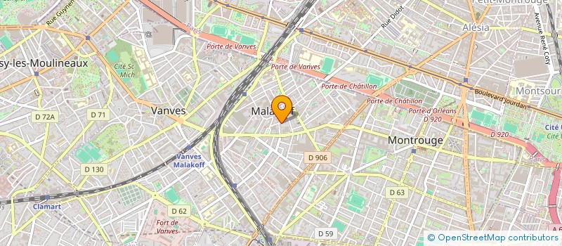 localisation de l'entreprise PHD INGENIERIE à MALAKOFF