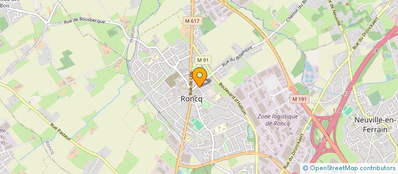 localisation de l'entreprise PHD INVEST  RONCQ