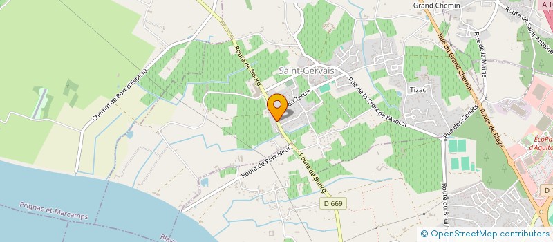 localisation de l'entreprise PHD INVESTISSEMENTS  SAINT-GERVAIS