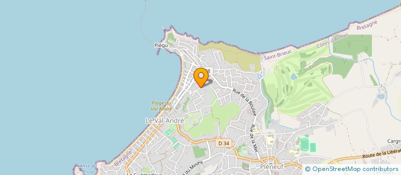localisation de l'entreprise PHD LE QUILLIO  PLENEUF-VAL-ANDRE