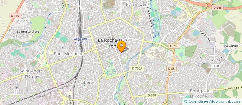 localisation de l'entreprise PHEBAR à LA ROCHE-SUR-YON