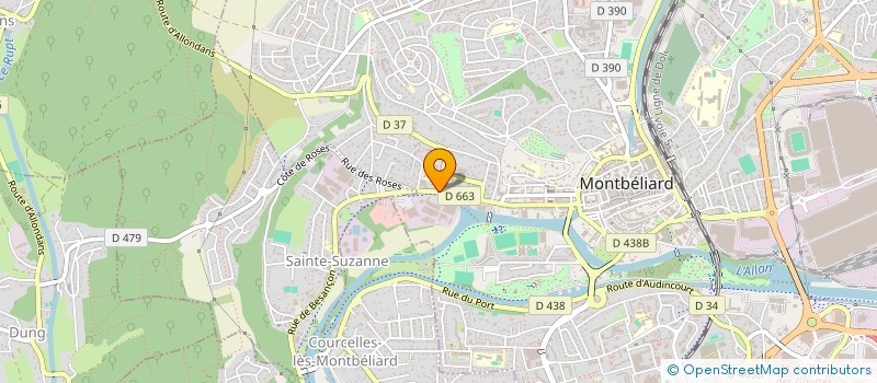 localisation de l'entreprise PHEBUS  MONTBELIARD