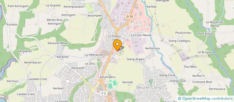 localisation de l'entreprise PHEBUS à CONCARNEAU