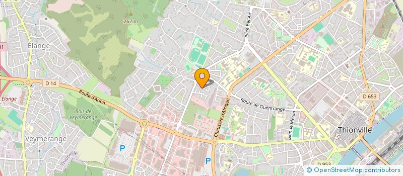 localisation de l'entreprise PHEEL à THIONVILLE