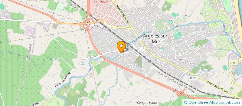 localisation de l'entreprise PHEF à ARGELES-SUR-MER