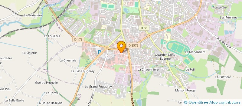 localisation de l'entreprise PHELIPOT  VITRE